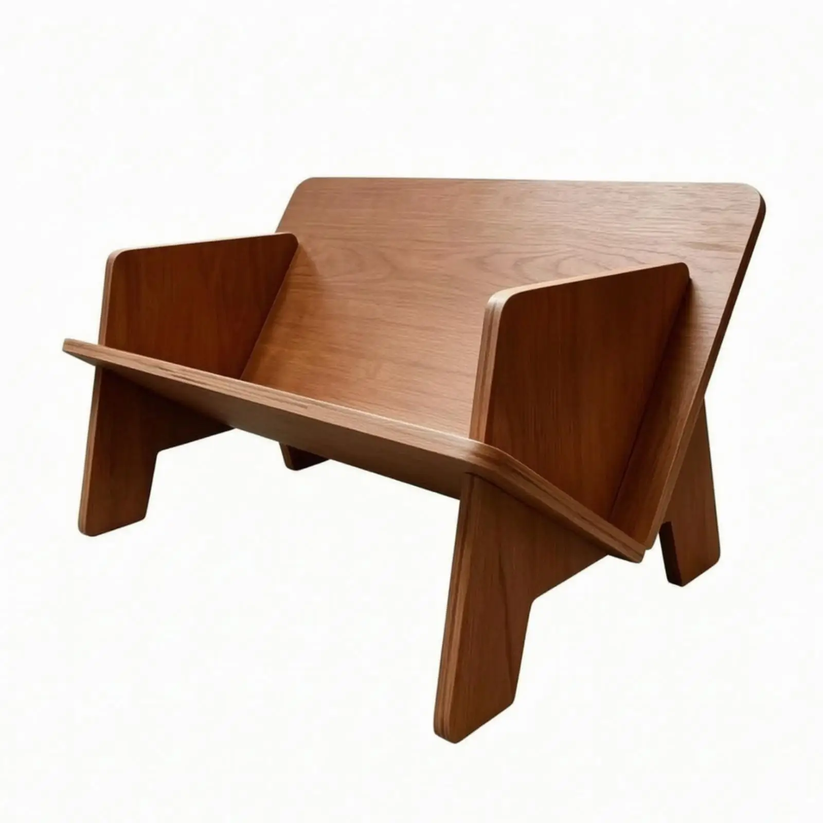 Interlocking Wood Desk Organizer Shelf for Books and Daily Essentials on Table