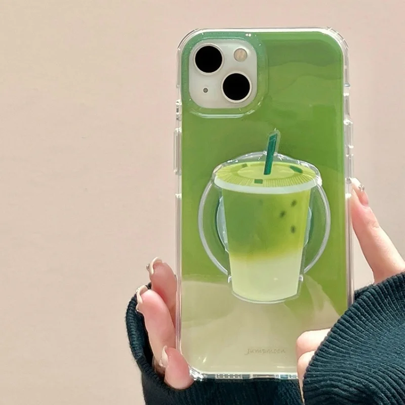 New Design Korean Cute Cartoon for Magsafe Phone Magnetic Griptok Stand for IPhone Funny Foldable Wireless Charging Case Holder