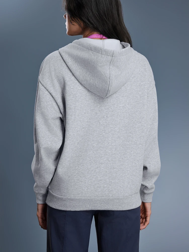 VITALINOVO Women's Fall Zip Up Hoodies Sweatshirts Fleece Lined Winter Hooded Jacket with Drawstring Loose Fit Track Jackets Top