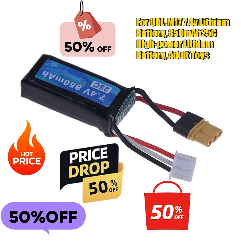 

7.4V 850mAh 25C High-power Lithium Battery for UDL-M17 Toy Gun