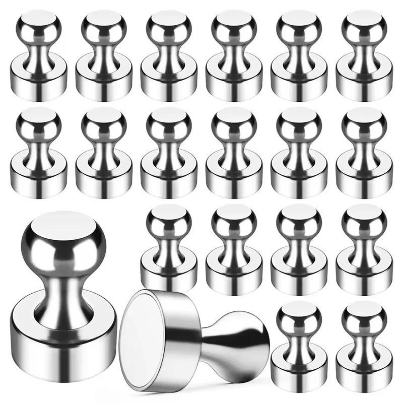 D16×20 Super Strong Neodymium Magnet Magnetic Pushpins Sucker Thumbtack Steel Magnet Push Pin for Refrigerator Whiteboard Home
