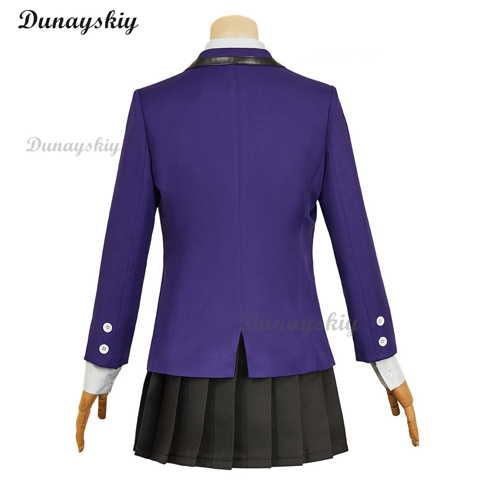 Anime GQuuuuuuX of Gundanm Nyaan Cosplay School Uniform Costume Dark Blue JK Outfits Women Disguise Halloween Carnival Suits