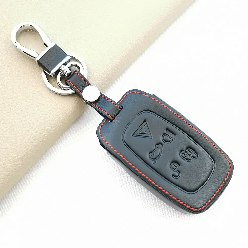 

Leather Car Key Case For Land Rover Discovery 4 for Range Rover Sport Vouge 2009 2010 2011 2012 Cover Keyless Remote Fob Shell