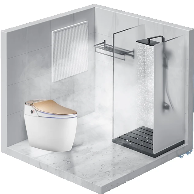 Modern Auto-Open Elongated Smart Toilet Ceramic Body Electric Flush Air-drying Floor Mounted Intelligent Bathroom Sanitary Ware