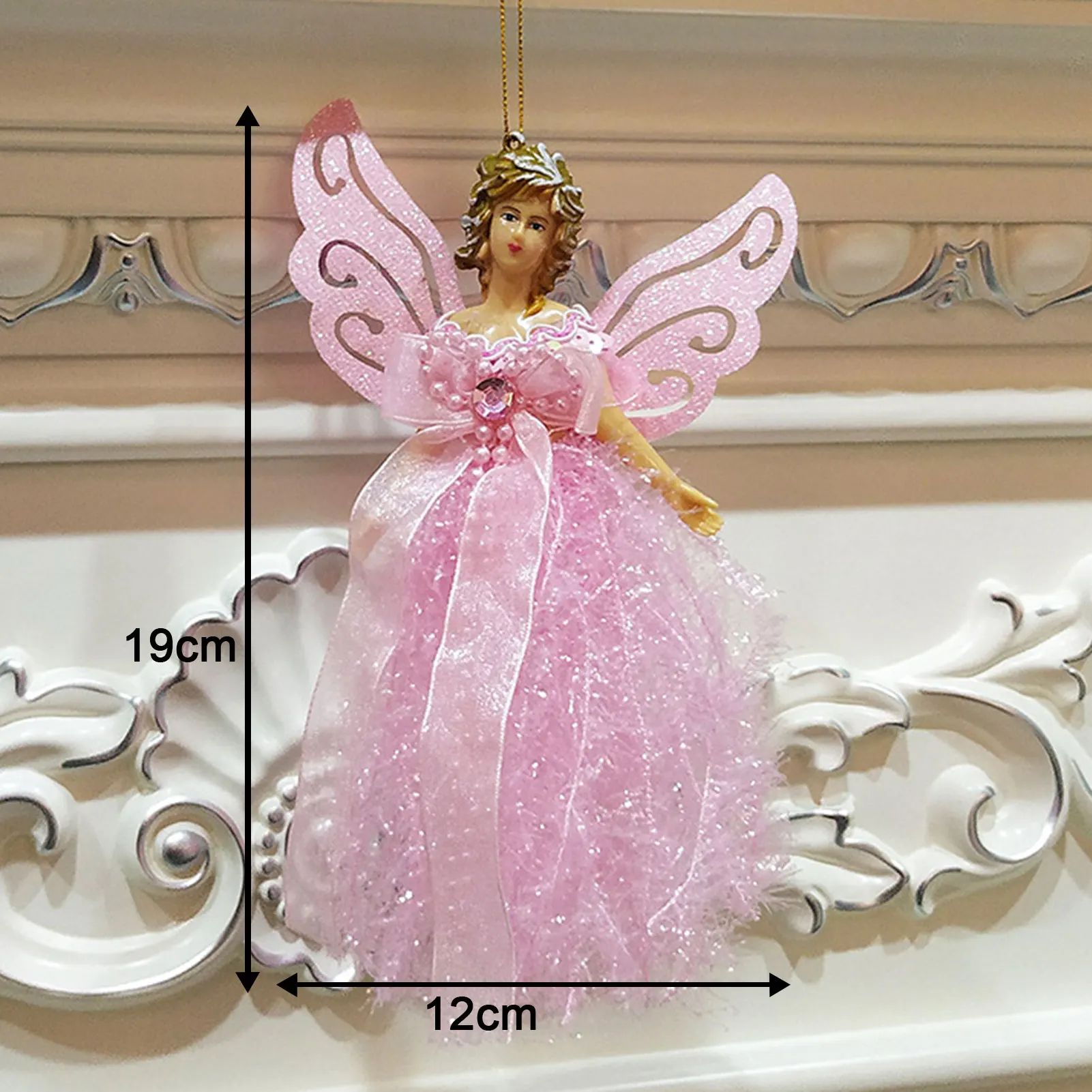 عيد الميلاد النسيج دمية قلادة قابلة لإعادة الاستخدام عيد الميلاد قلادة معلقة شجرة عيد الميلاد معلقة ديكور PR بيع #5