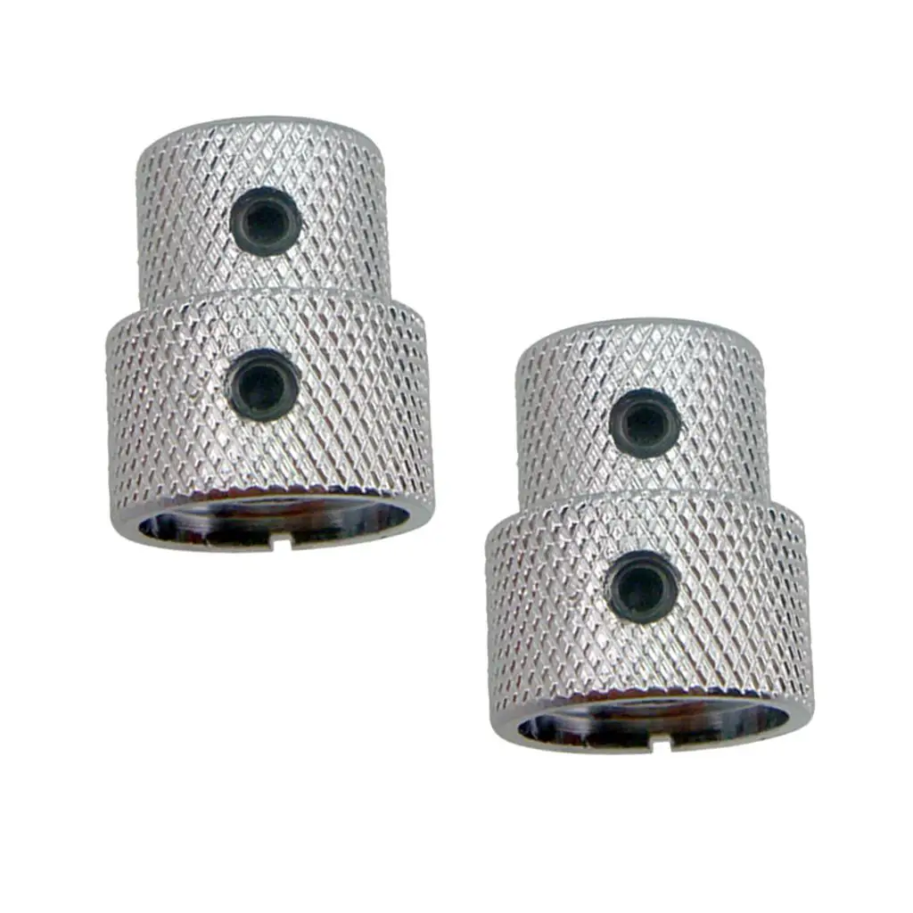 Brass Tone Volume Button Cap Style Iron Dual Concentric Control Knobs Volume Control Knob Pair for Guitar and Bass Repair