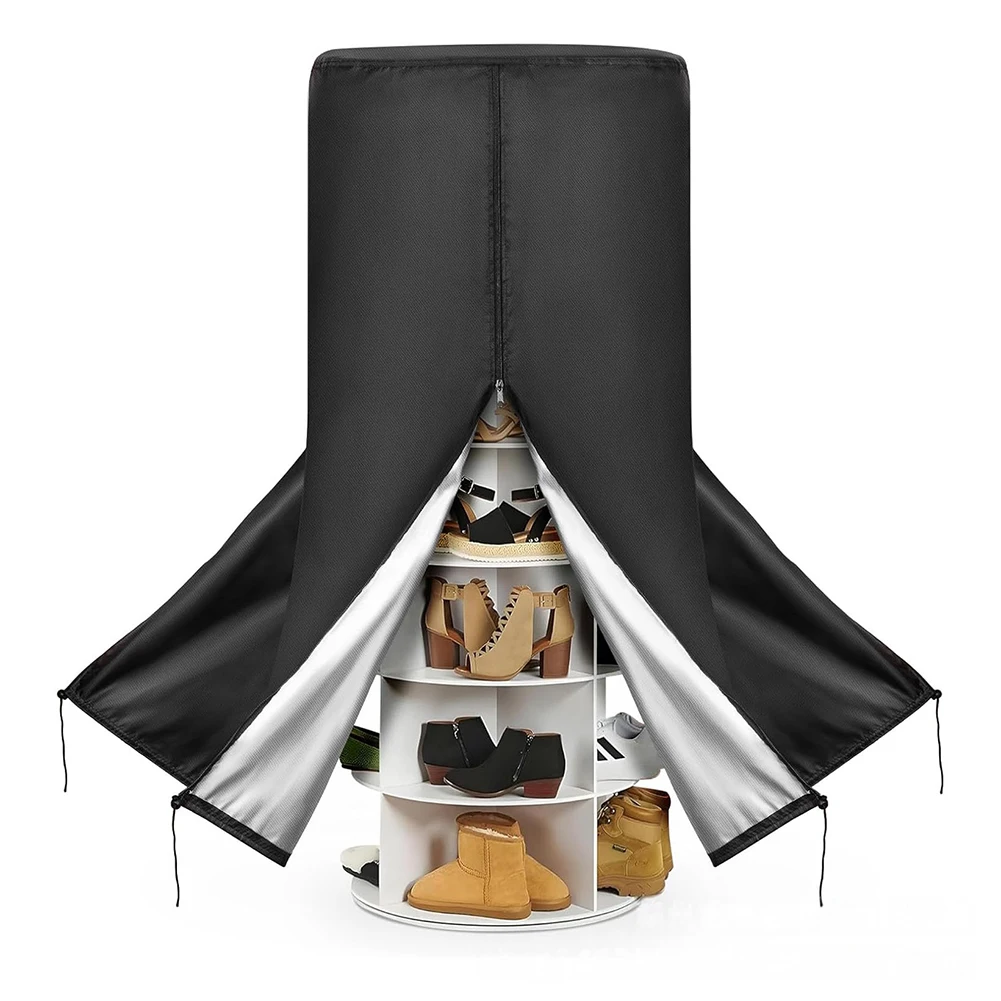 

For Outdoor Use Shoe Rack Cover Rotating Tower Shoe Rack Oxford Fabric Waterproof Protection UV-reflective Layer