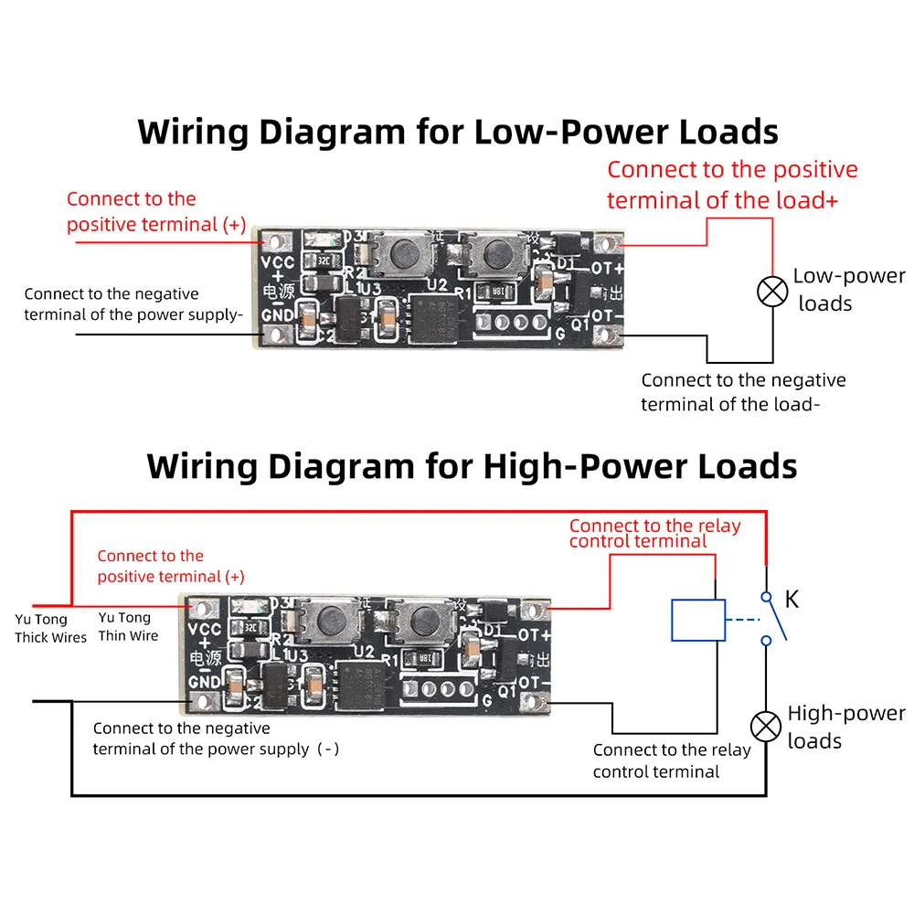 3-20V 3A Delay On off Relay Module  Switch Relay Board 0-60min Adjustable Delay Relay Millisecond Level Accuracy Control Switch