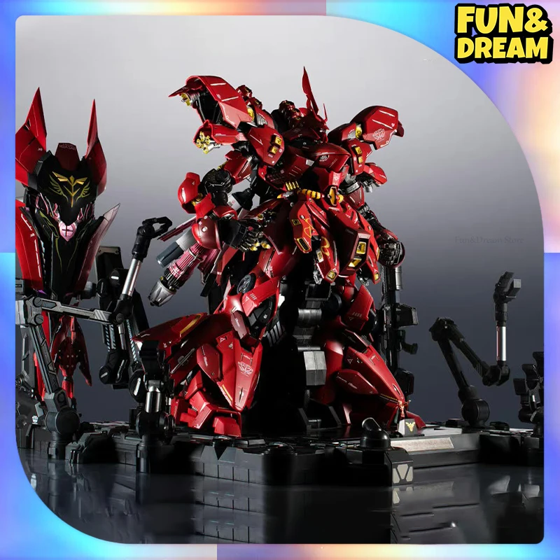 

Bandai Metal Structure Mobile Suit Gundam Uc Anime Figure Msn-04 Sazabi Action Figure Char Aznable Decoration Birthday Gift