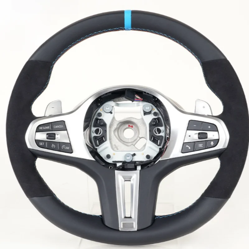 OEM Full Leather Round Steering Wheel For BMW G20 G28 G30 F87 G80 F82 F83 F40 F44