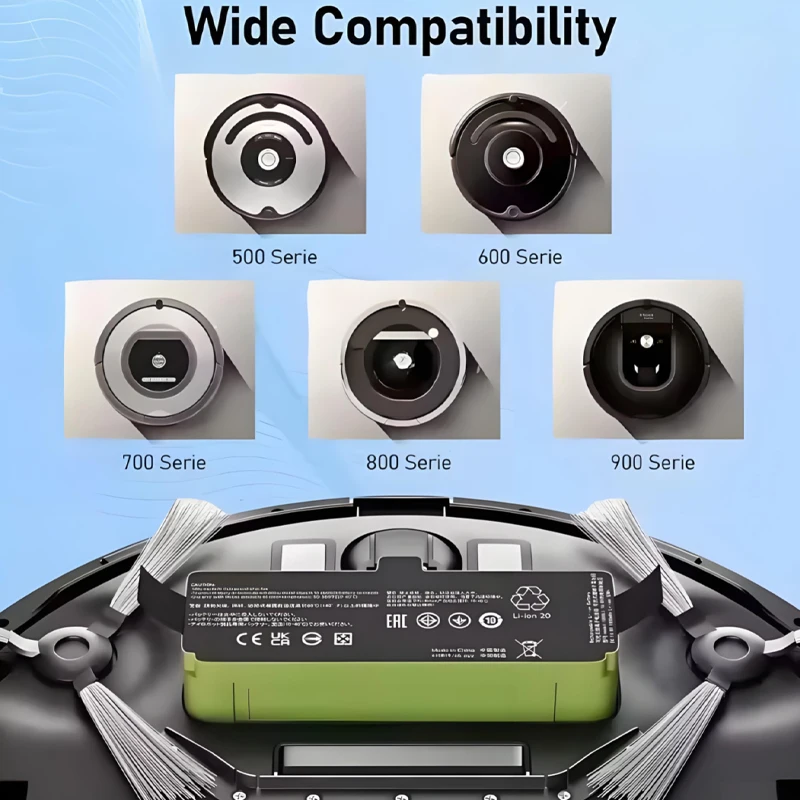 

14.4V 12800mAh Li Ion Battery for iRobot Roomba Cleaner 900 800 700 600 Series 960 980 981 965 895 890 860 695 692 690 680 675