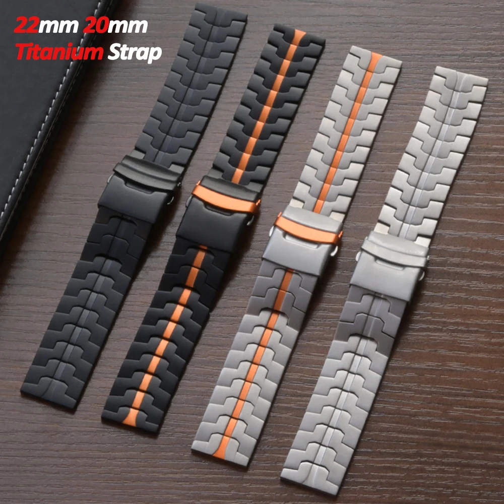 

Titanium Men Bracelet For Huawei Watch GT5 Pro GT4/3 46mm Luxury Business Strap for Samsung Galaxy 7 6 4 5 40mm 44mm Metal Band