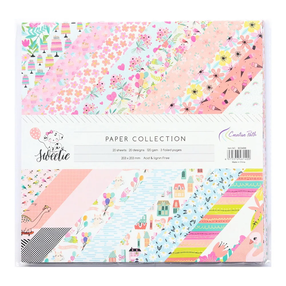Creative Path 9-teiliges Sweetie DIY Bastelset Dekorative Papier- und Kartonrahmen-Aufkleber Stanzformen Journaling Scrapbooking Komplettset – Detail 5