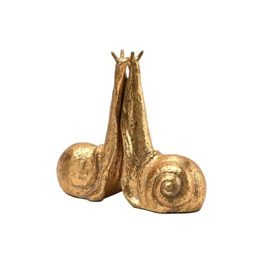 

Decorative Distressed Cast Metal Snail Bookends Set of 2