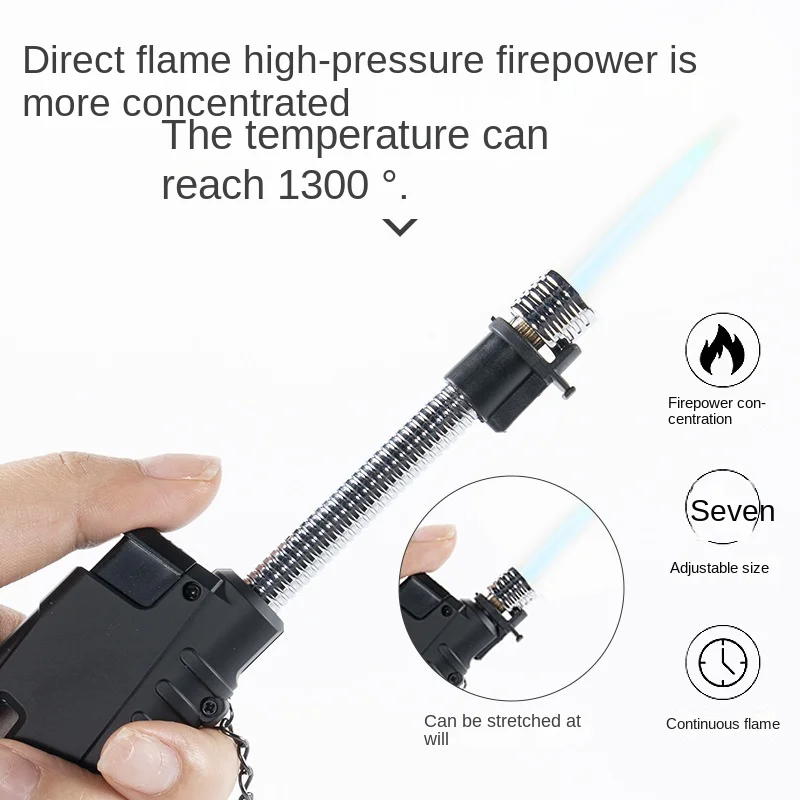 Gas Stove Candle Scalable Igniter Outdoors Cigarette Lighter Windproof Torch Gas Lighter Unusual Lighters Smoking Accessory