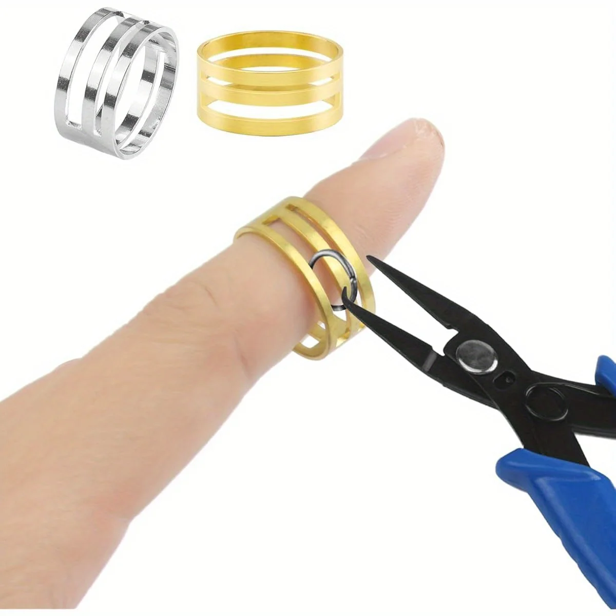 

Professional Stainless Steel Jump Ring Pliers Set Split and Circle Ring Opener Tool for Jewelry Making DIY Crafts