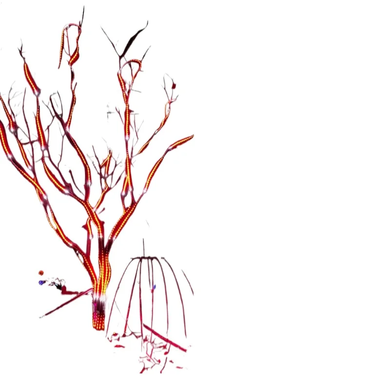 

Internet celebrity tree light landscape light 24V horse racing water voice-activated waterproof outdoor lighting RGB colorful