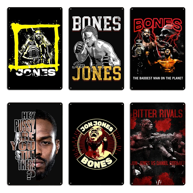 Jon Jones quote Essential Bitter Rivals Metal Signs Mural Create Custom Custom Designing Tin Sign Poster