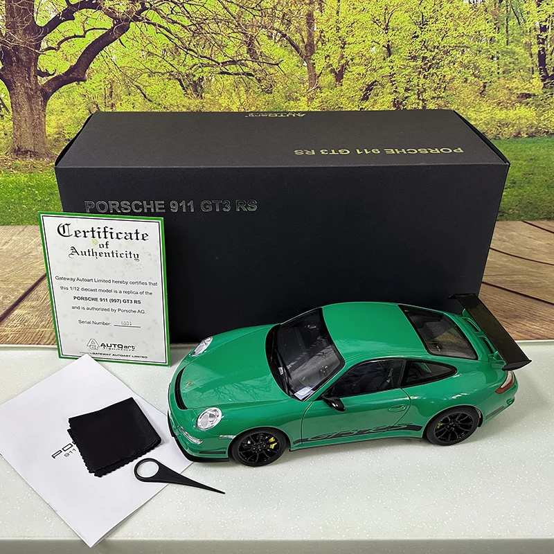 AUTOART 1:12 911 (997) GT3 RS Sports Car Model Alloy Collection Gift to Friends 12118