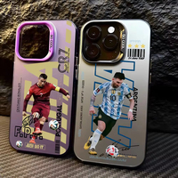 Fashion NO.10 Matte Back Phone Case For iPhone 16e 16 15 14 13 12 11 mini Pro Max X 8 Plus Anti Fall M-Messi CR7 NJR Matte Cover