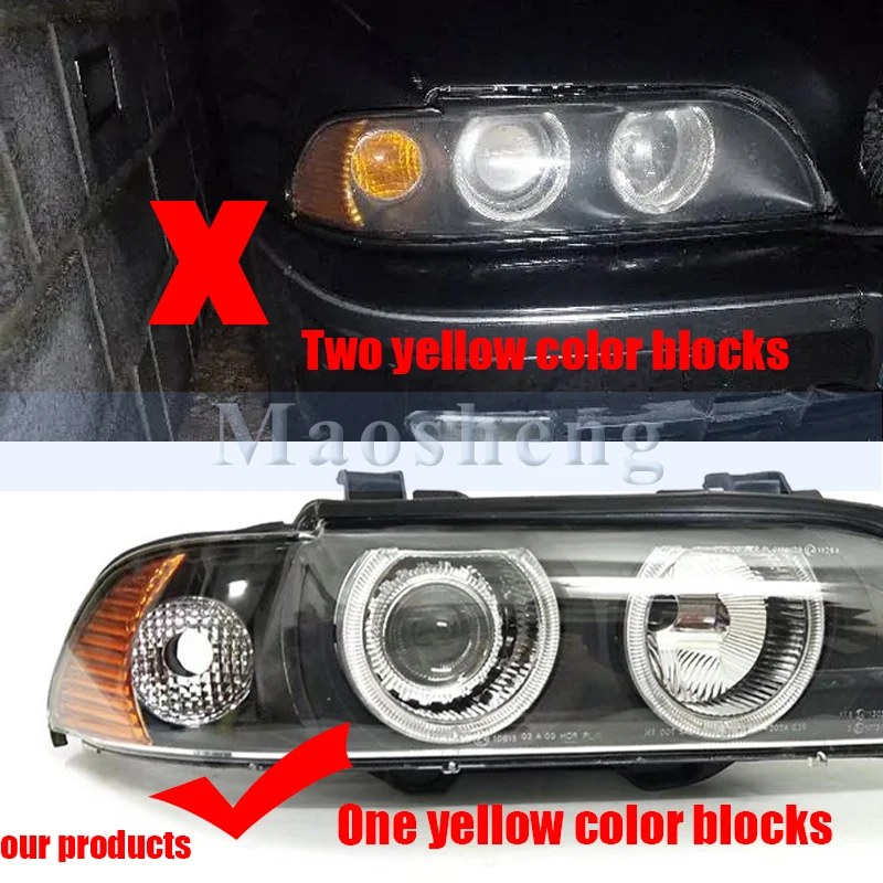 Front Bumper Headlight Headlamp For BMW 5 Series E39 530I 520I 528I 523I 1997-2003 Head Light Head Lamp