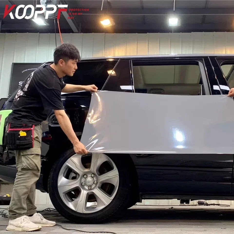 Hot selling：KOOPPF 1.52*18m Car Scratch Protective Film Vinyl Car Transparent Protective Film