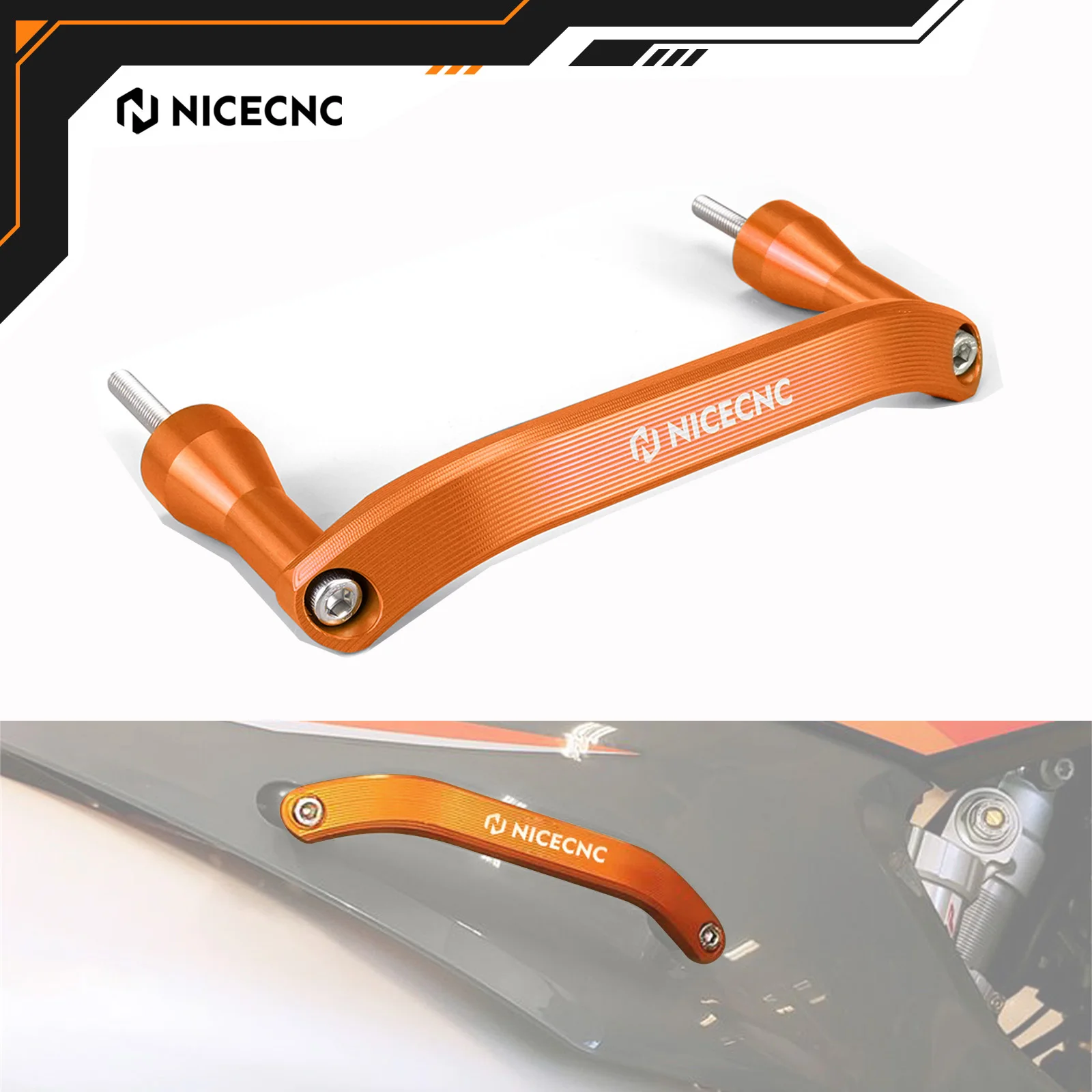 

NICECNC For KTM EXC TPI 300 EXC-F 350 XCW 500 XCW TPI 300 2020-2023 SX 125 SXF 450 XC 300 19-22 Passenger Rear Grab Handle Bar