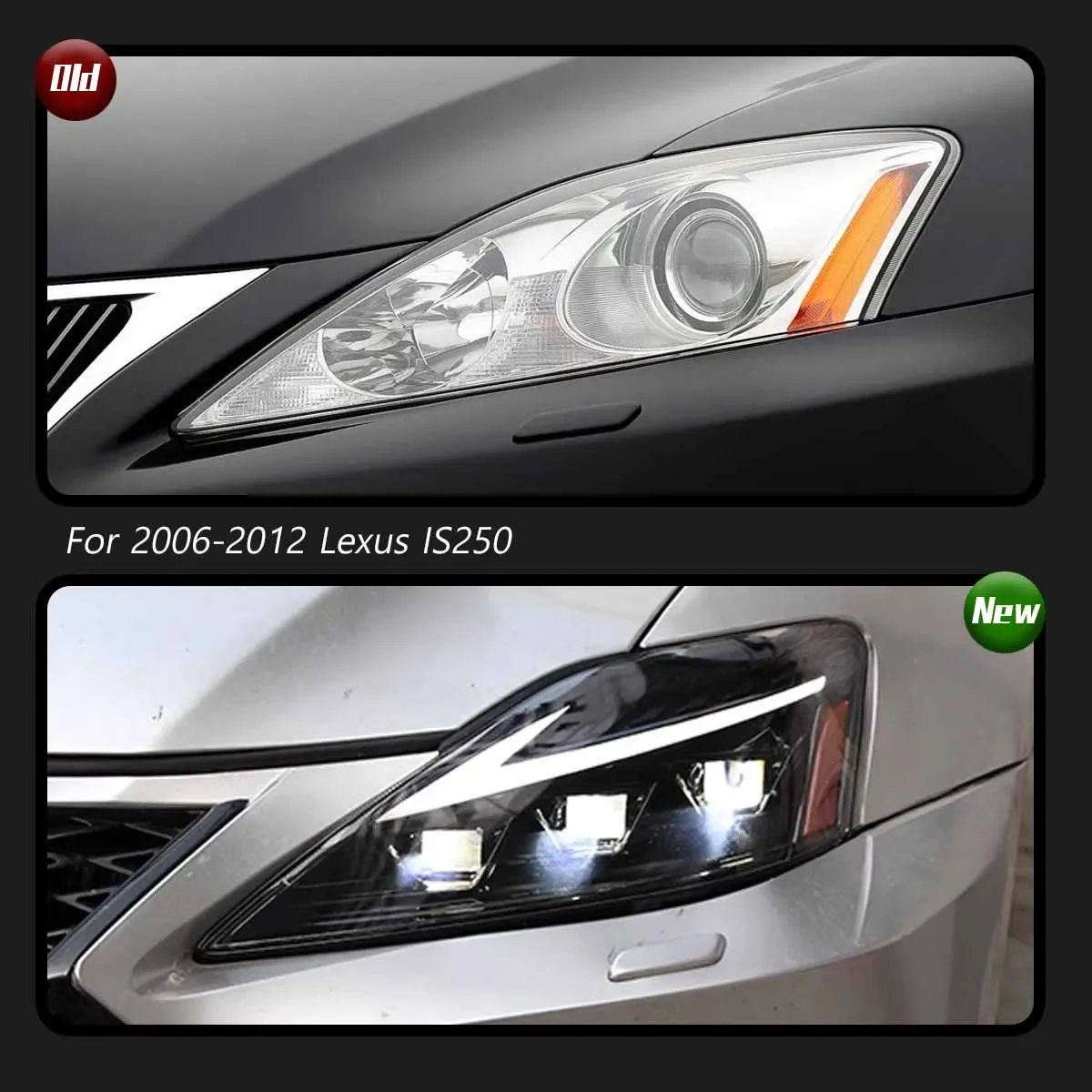 

Светодиодные фары TYPY для Lexus IS350 2006-2012 IS250 IS350C ISF 220d RGB, передние фары автомобиля, запуск