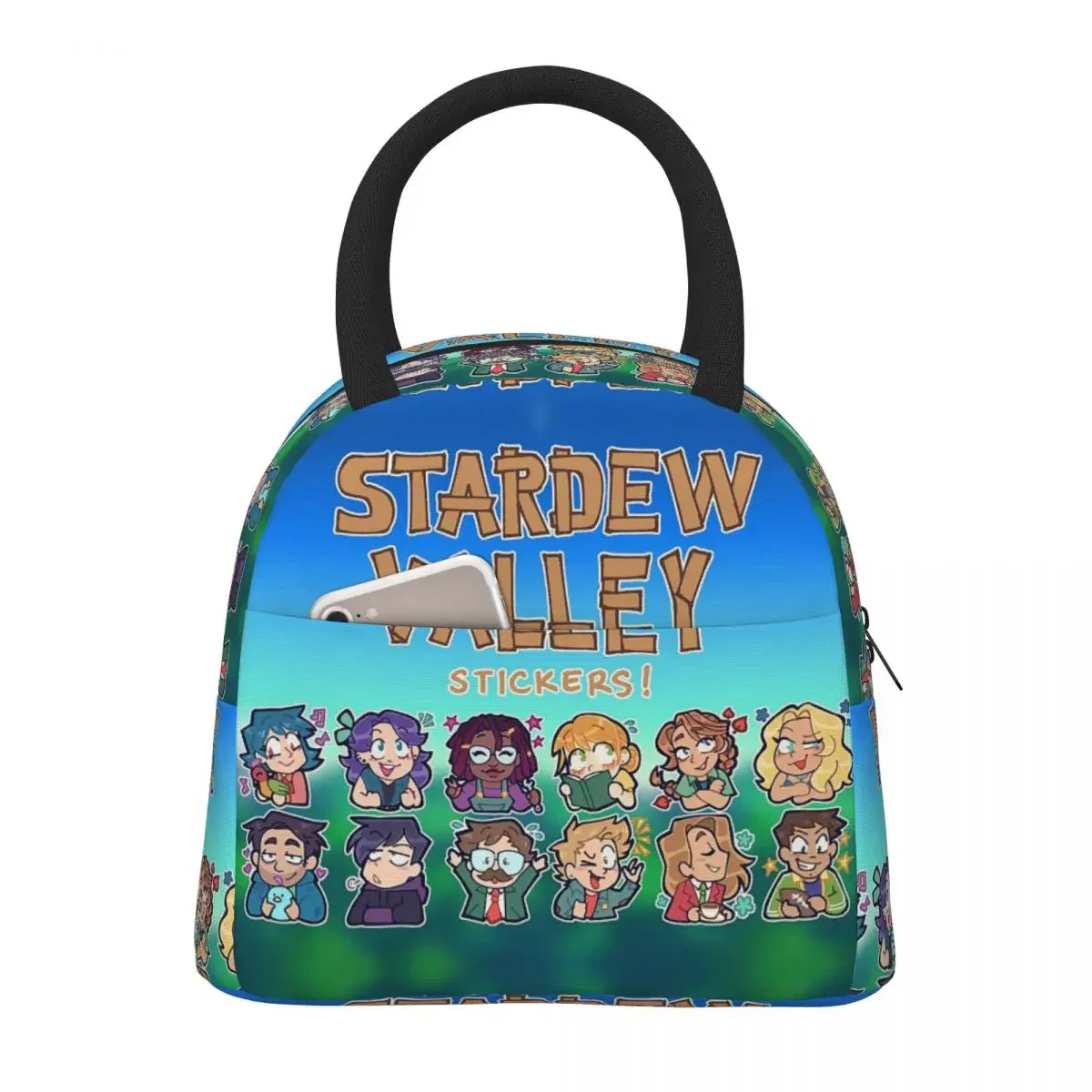 

Stardew Valley Lunch Bags Insulated Bento Box Waterproof Lunch Tote Resuable Picnic Bags Cooler Bag for Woman Student Office