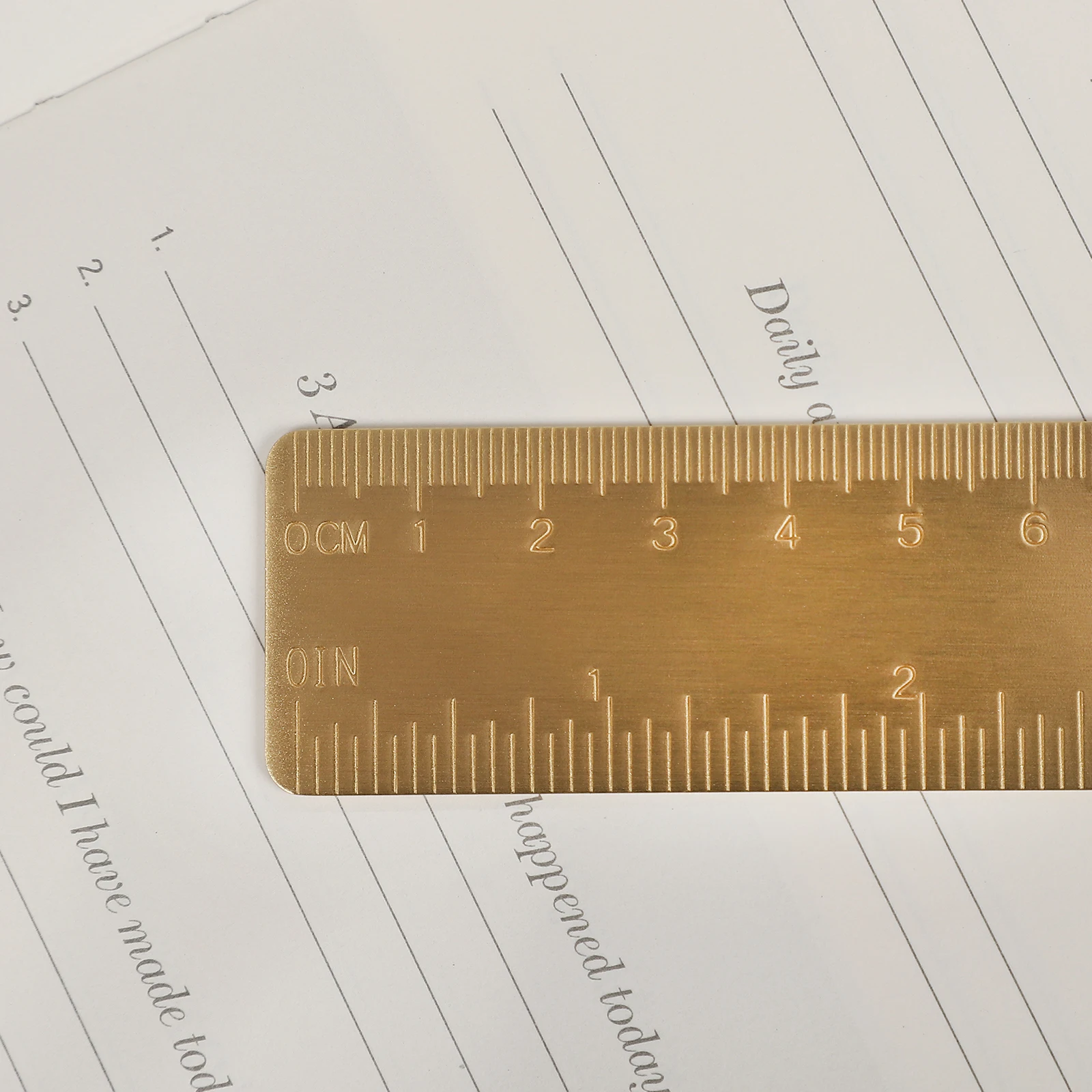 Vintage 12cm Metal Bookmark Ruler Measurement Tools Creative DIY Journal Material Collage Student Supplies Stationery