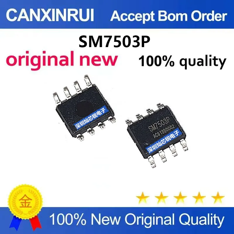 (5-100 Pieces) Brand New Original SM7503 SM7503P SOP8 Package Constant Current & Voltage Primary-Side Control Power Switch