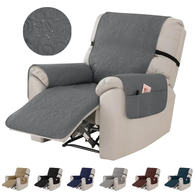 Funda de sofá reclinable repelente al agua, funda acolchada para gatos y mascotas, alfombrilla antisuciedad para sillón, fundas antideslizantes para sillas relajantes, fundas para sofá