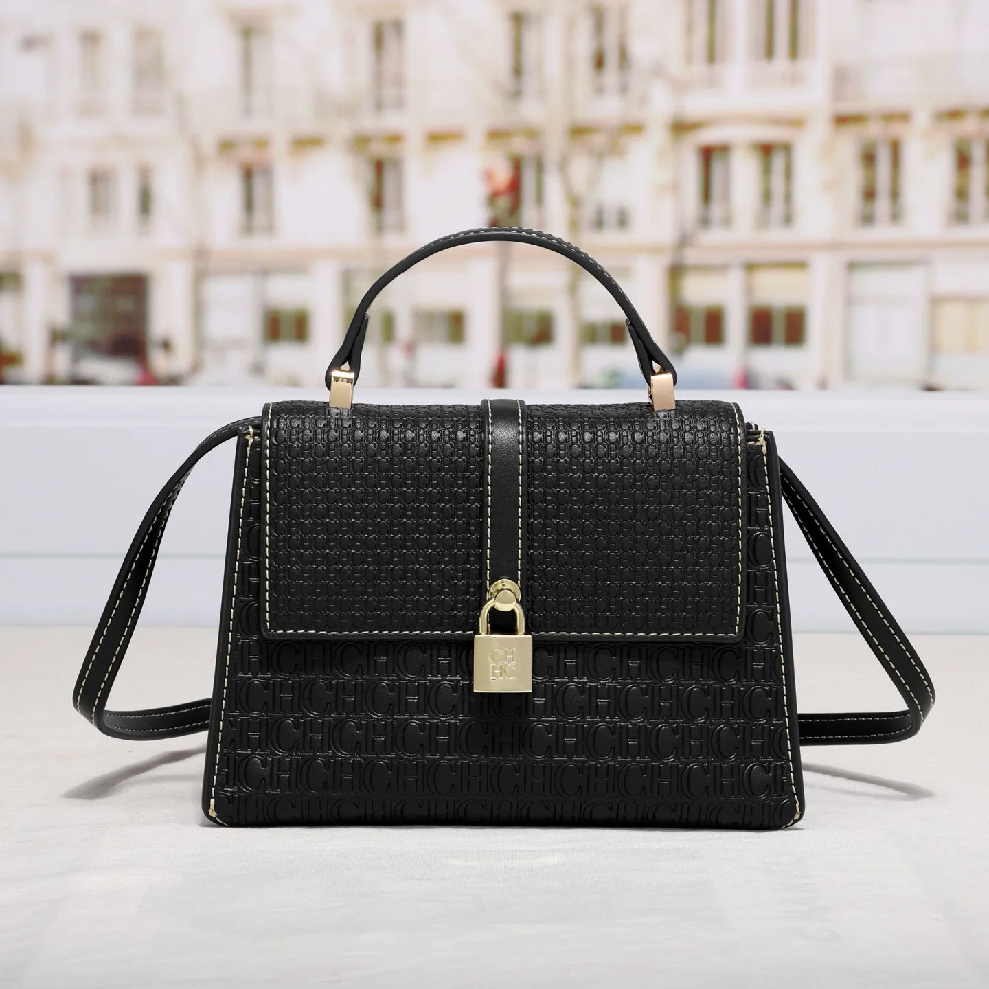 

Carolina Herre New Fashionable Versatile Tote Bag Classic Embossed Design Niche Luxury Vintage Crossbody Square Bag