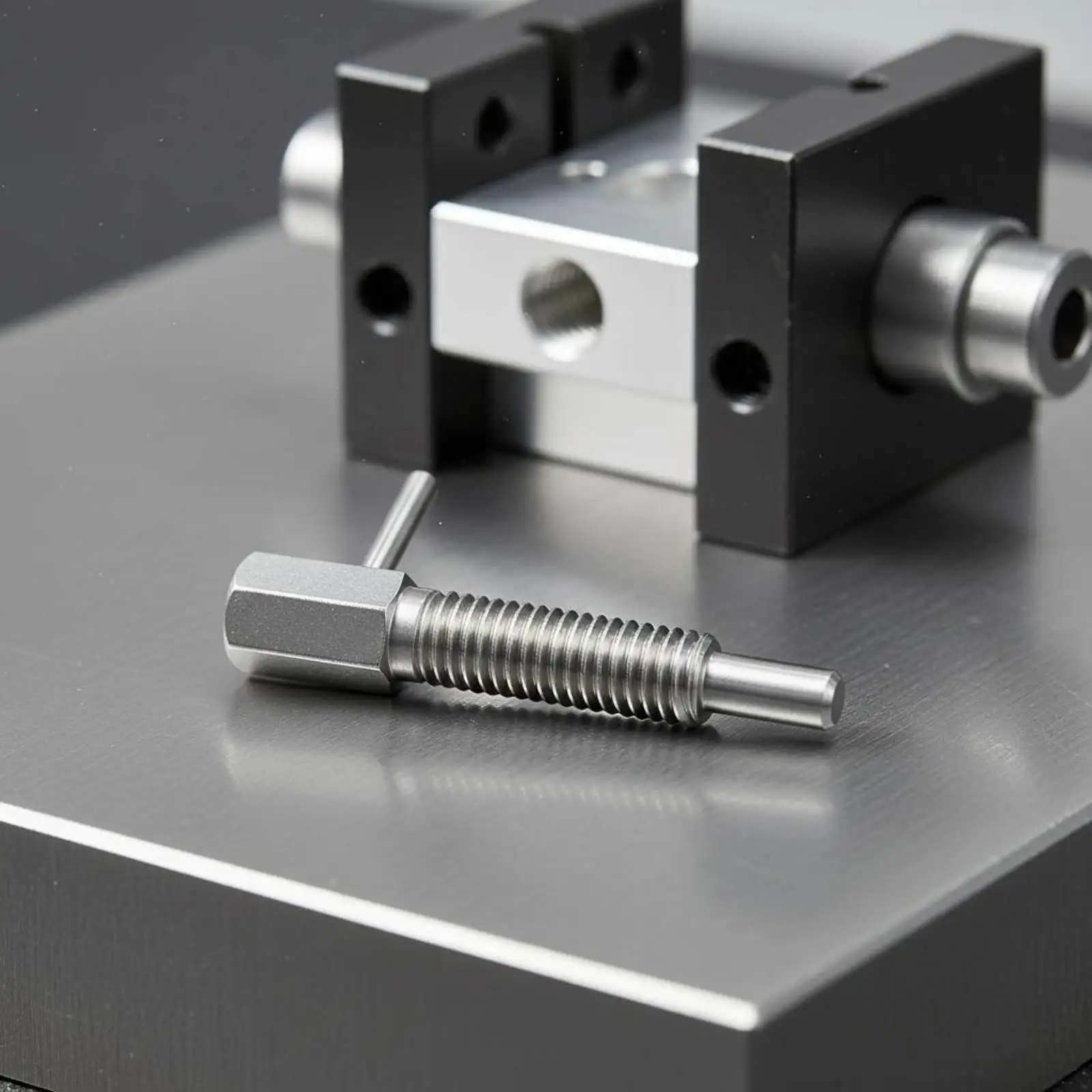 Industrial L Handle Steel Positioning Pin Spring Loaded Plunger Durable Stainless Steel Bolt for Workshop Tools