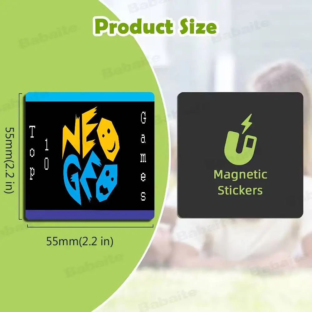 S-SNK N-Neogeo Neo Geo Personalized Photo Fridge Magnets -Gift For Home Decor Valentine's Day Gift Photo Magnetic Sticker