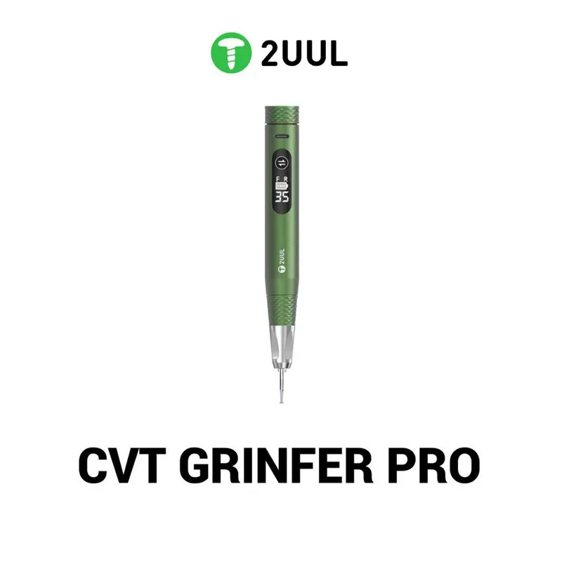 2UUL DA85 CVT Pro Coreless Motor Grinding Pen 35000RPM Speed Display Adjustable Polishing Tool for Phone Motherboard Repair