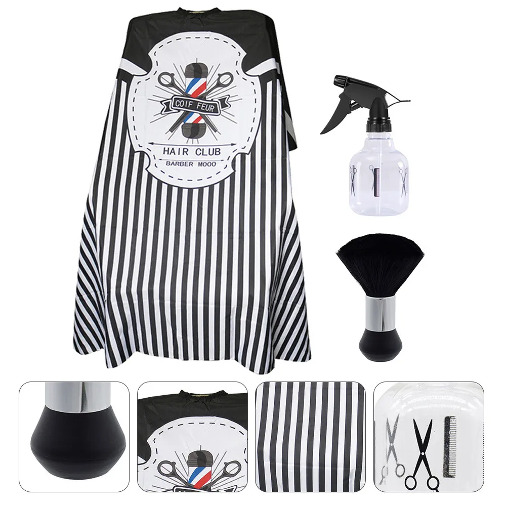 

Hair Cutting Cape Salon Tool Hairdressing Cloth Apron Water Sprayer Brush Durable Practical Efficient Professional Barber Use