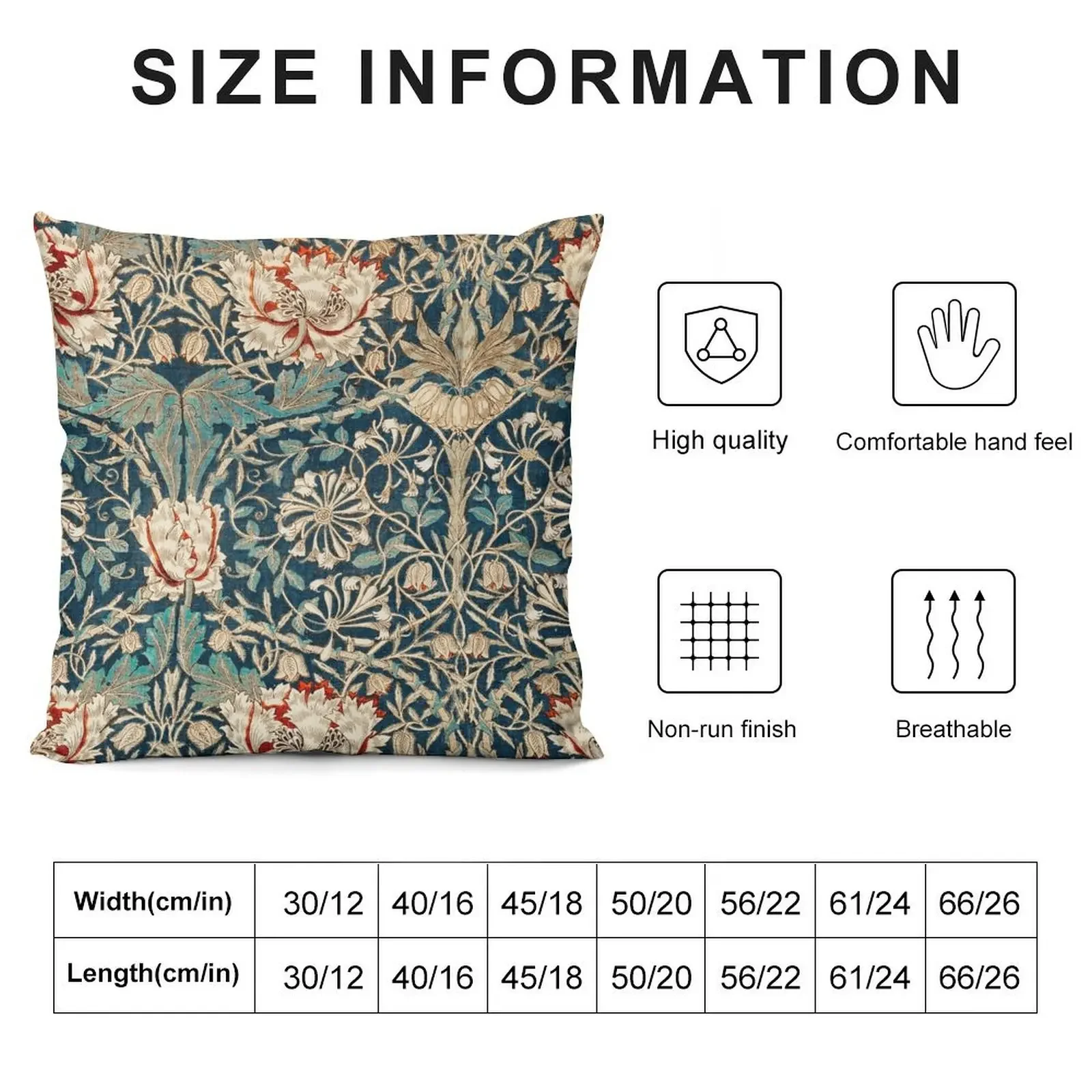 Honeysuckle (1876) by William Morris 2 Throw Pillow Sitting Cushion autumn pillowcase Pillowcases Cushion Covers Sofa pillow