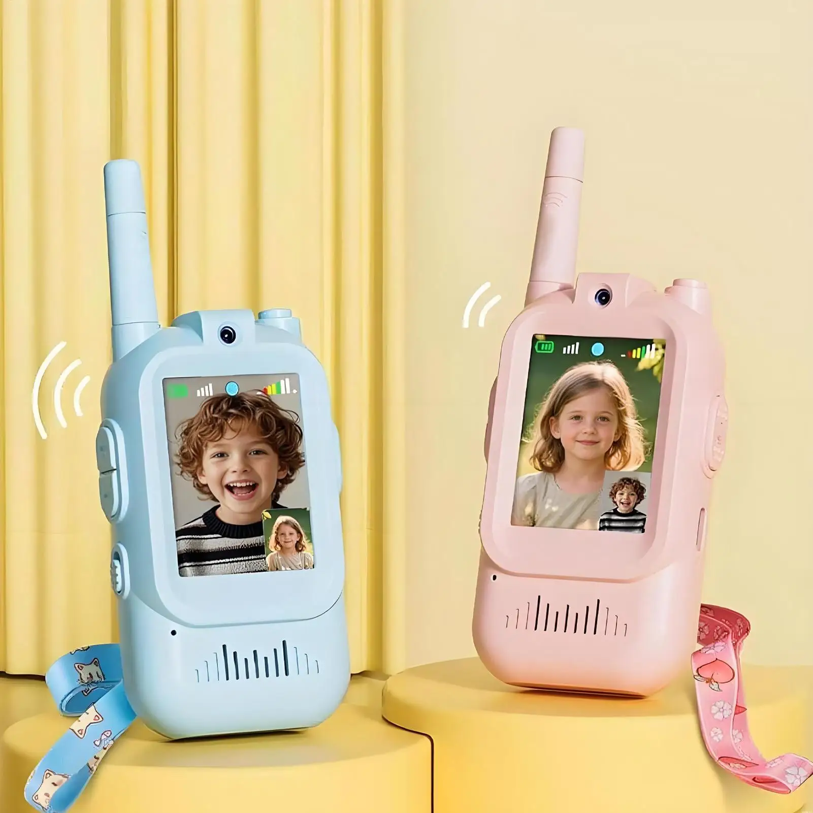Walkie Talkie per bambini Giocattolo da esterno portatile a lungo raggio Citofono wireless per bambini per ragazzi Ragazze Bambini in campeggio esterno