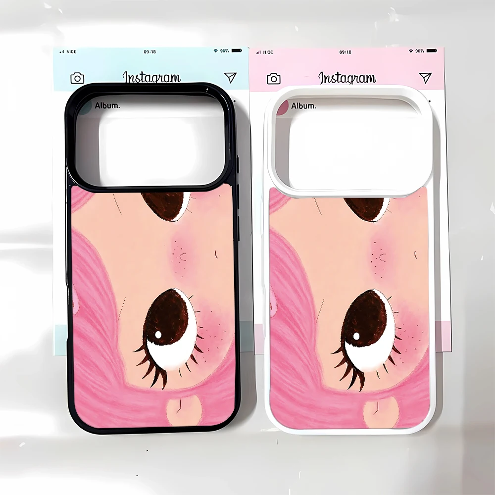 Coque de téléphone rose vif, avec boutons mignons, idéale pour iPhone 16, style 13 14, Cool Art, nouveau Air 11 Max 17 Plus, souple, Pro Slim 15 12