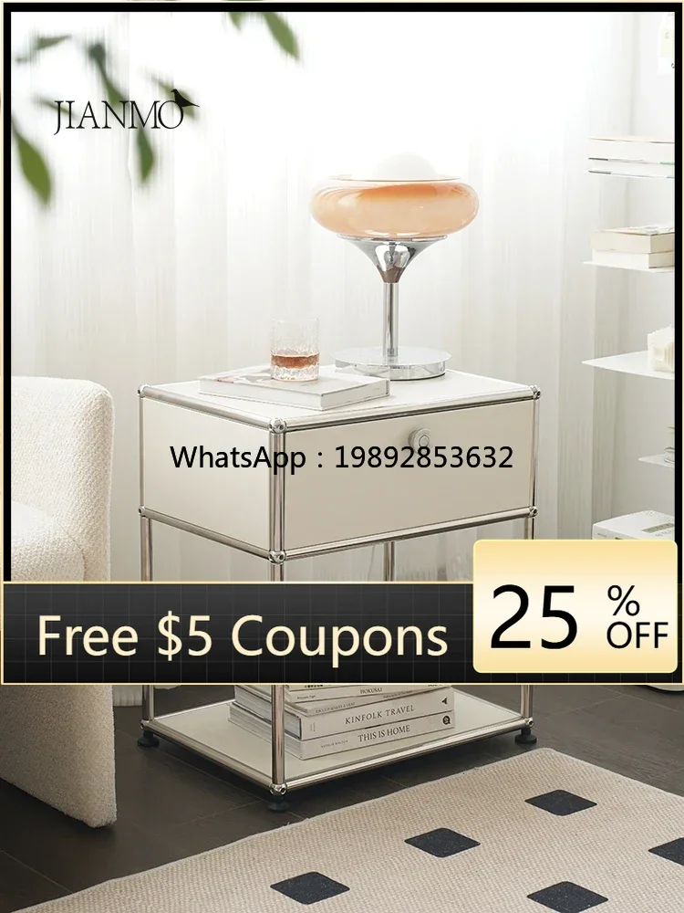 

Light Luxury Nordic Module Combination Storage Cabinet Side Cabinet Internet Celebrity Ins Bedside Table