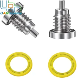 2 Pcs Magnetic Outdrive Gear Case Drain Plug Screw with Gasket For Mercruiser Stern Drive Alpha 1 Gen 1 2 R MR TR 22- 8M0058389