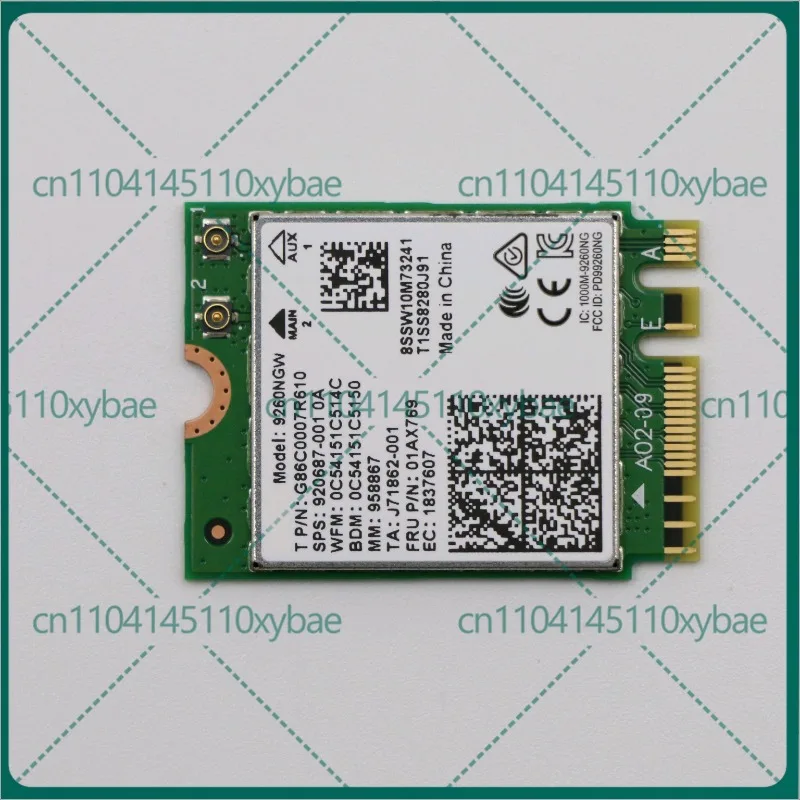 For Intel AX2000NGXW 9260NGWAC Gigabit 5G Dual Band Wireless Network Interface Card Wifi Network Interface Card 01AX769