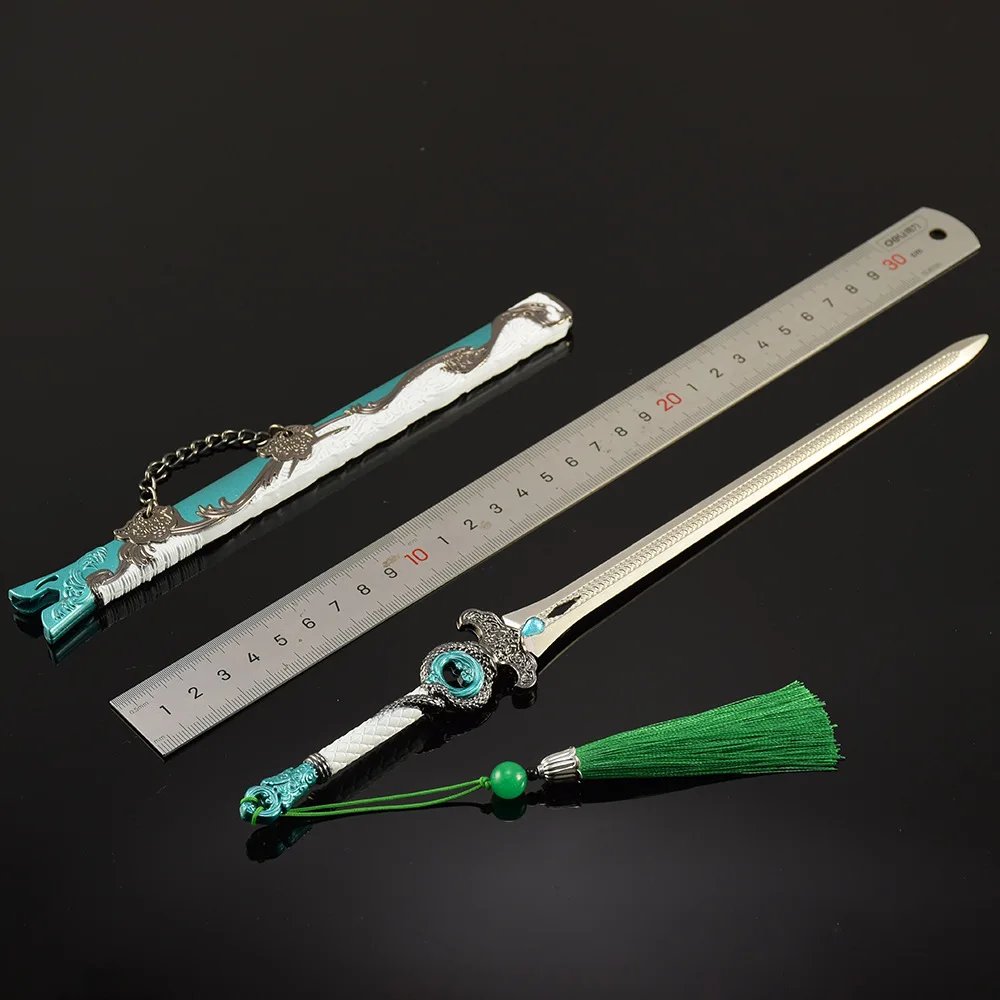 Espada de onda voladora de dieciséis prefecturas de 30cm, cuchillo samurái periférico de animé, arma artesanal totalmente de Metal, modelo de espada Medieval, Juguetes