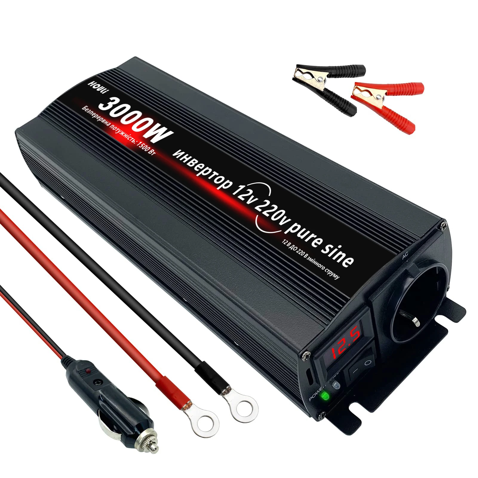 

pure sine wave inverter 12v 220v 3000w power inverter dc 12v to ac 220v variador de frecuencia 220v