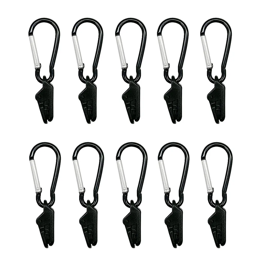 

1/10pcs Awning Clamp Tarp Clips Heavy Duty Lock Grip Tent Fasteners Clips Pool Awning Bungee Cord Car Tighten for Camping