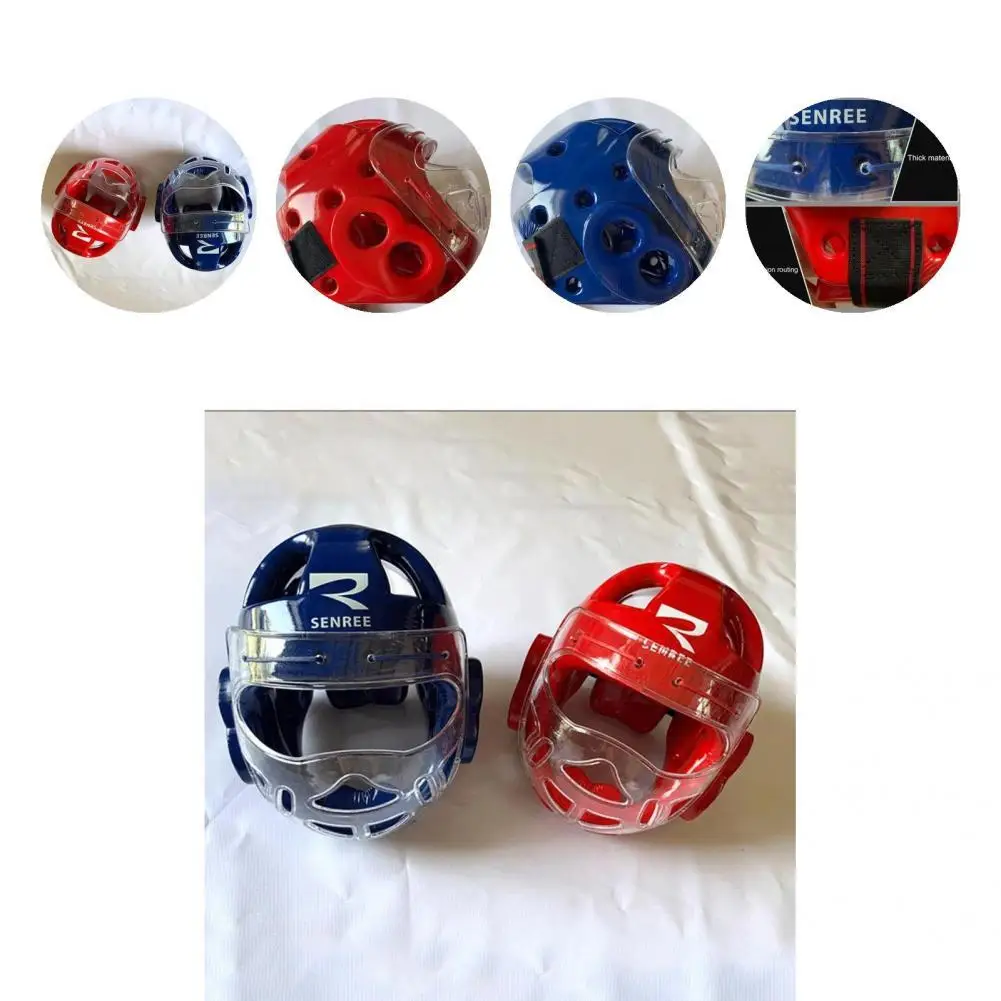 

Taekwondo Helmet Removable Face Headgear Anti-slip Shock Absorption Practical Skating Equipment Boxing Kid Headgear