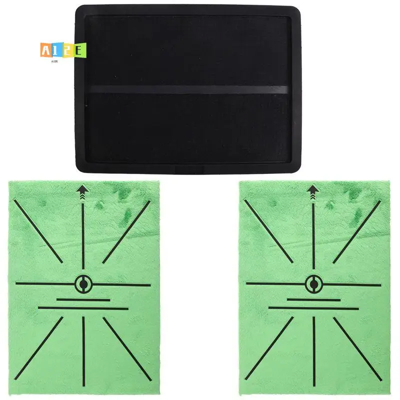 

A12E-Golf Hitting Mat, Golf Practice Mat For Swing Path Feedback, Golf Training Mat For Driving Chipping Training