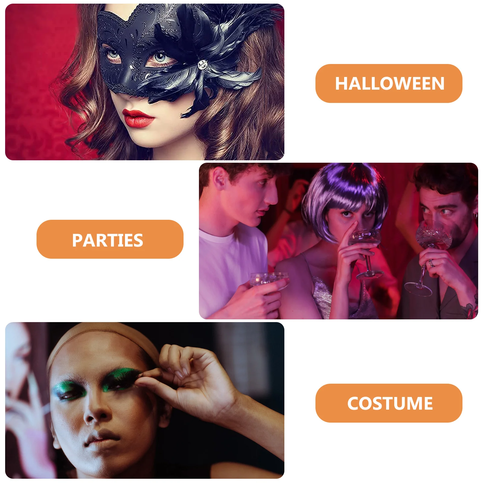 Kattenhoofdmasker Realistisch kittenontwerp Zacht ademend kostuumaccessoire voor volwassenen en kinderen Halloween-automasker