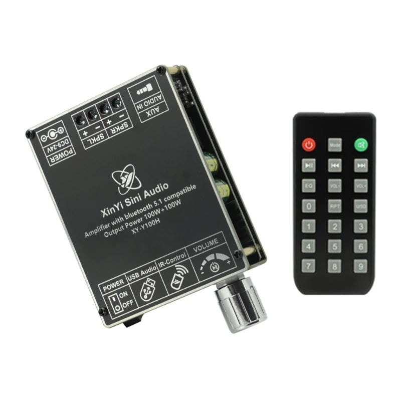 Module d'amplificateur numérique avancé XY-Y100H, fonctionnement efficace silencieux, carte d'ampli puissance compatible